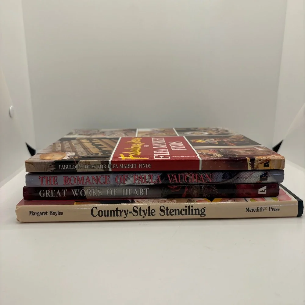 Craft & Home Decorating Books‎ Lot: Country Style, Flea Market, Romance, Heart